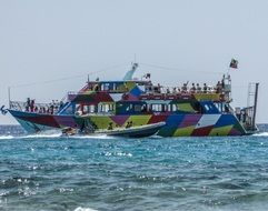 Colorful Cyprus Boat on the water