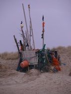 Picture of Garbage on a beach