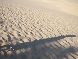 waves of clean sand on the beach