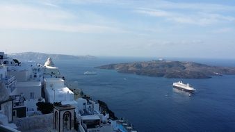 view of the mediterranean from the greek island