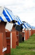 club on the beach of the north sea