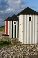 beach huts for the summer journey