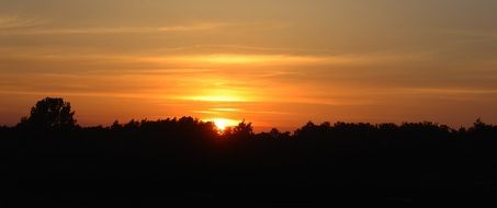 orange sunset atmosphere