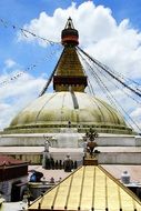 roof of the palace complex Budhanath