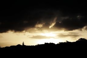 Sky Sunset Dark