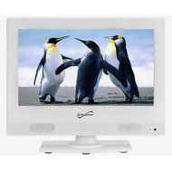 Supersonic SC-1311 White 13.3" LED Widescreen HDTV 1080p Television w/ HDMI In