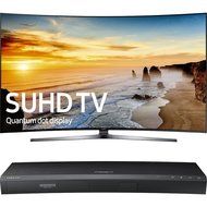 Samsung 65" Class KS9800 9-Series Curved 4K SUHD TV (UN65KS9800FXZA) with Samsung 3D Wi-Fi 4K Ultra HD Blu-ray...