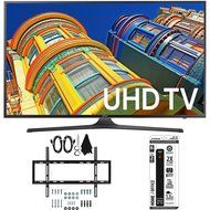 Samsung UN55KU6300 - 55-Inch Smart 4K UHD HDR LED TV w/ Slim Wall Mount Bundle includes TV, Slim Flat Wall Mount...