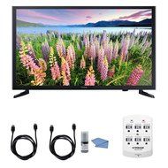 Samsung UN32J5003 - 32-Inch Full HD 1080p LED HDTV + Hookup Kit - Includes HDTV, 6 Outlet Wall Tap Surge Protector...