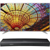LG 75-Inch 4K UHD Smart TV w/ webOS 3.0 (75UH6550) with Samsung 3D Wi-Fi 4K Ultra HD Blu-ray Disc Player