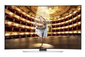 Samsung UN55HU9000 Curved 55-Inch 4K Ultra HD 120Hz 3D Smart LED TV + Ultra-Slim Flat Mount + Two 12 Feet HDMI... N2