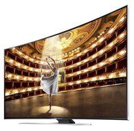 Samsung UN55HU9000 Curved 55-Inch 4K Ultra HD 120Hz 3D Smart LED TV + Ultra-Slim Flat Mount + Two 12 Feet HDMI... N5