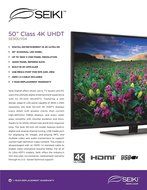 Seiki SE50UY04 50-Inch 4K Ultra HD 120Hz LED TV (Discontinued) N6