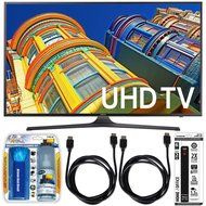 Samsung UN70KU6300 - 70" Class KU6300 6-Series 4K Ultra HD TV Essential Accessory Bundle includes TV, Screen Cleaning...