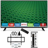 Vizio D48-D0 - D-Series 48-Inch Full-Array LED Smart TV Slim Flat Wall Mount Bundle includes TV, Slim Flat Wall...