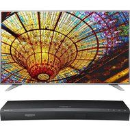 LG 55-Inch 4K UHD Smart TV w/ webOS 3.0 (55UH6550) with Samsung 3D Wi-Fi 4K Ultra HD Blu-ray Disc Player