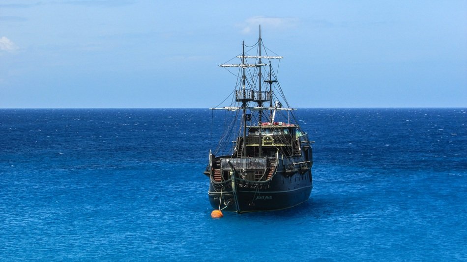 touristic pirate ship in Cyprus