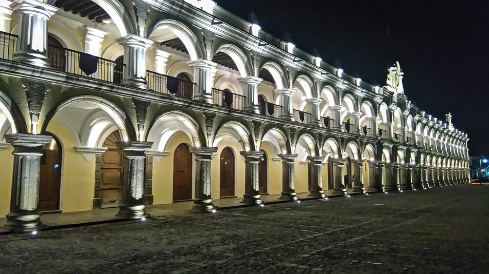 beautiful building with arches in guatemala
