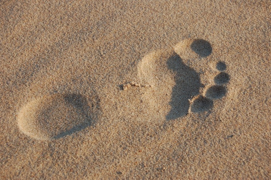 Picture of Footprint on a sand