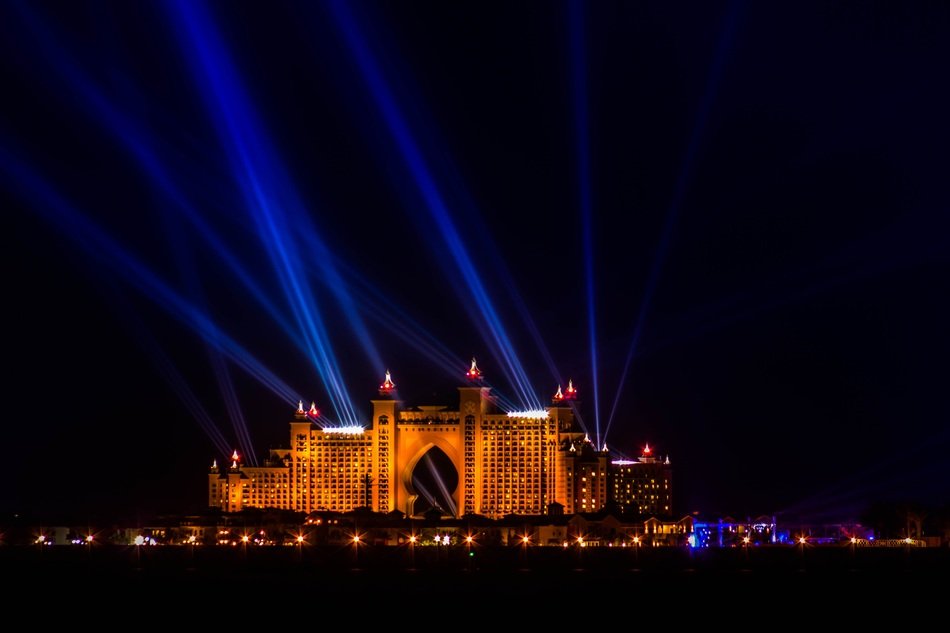 Night picture of Abu Dhabi