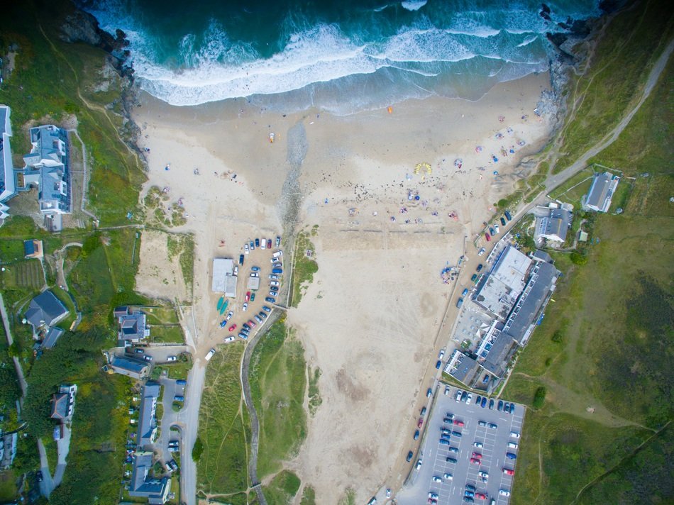 Beautiful aerial view of the beach