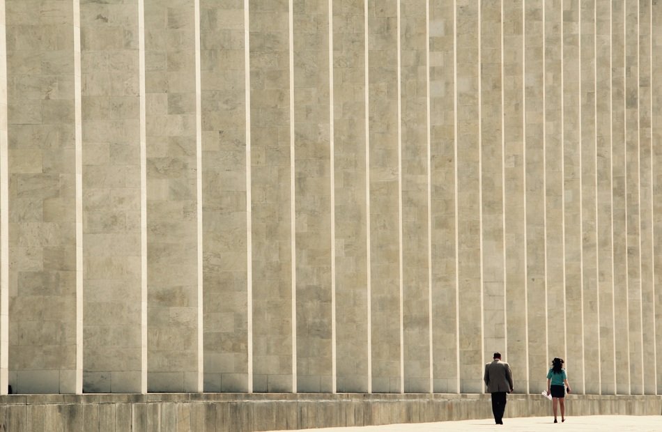 wonderful concrete building in Russia