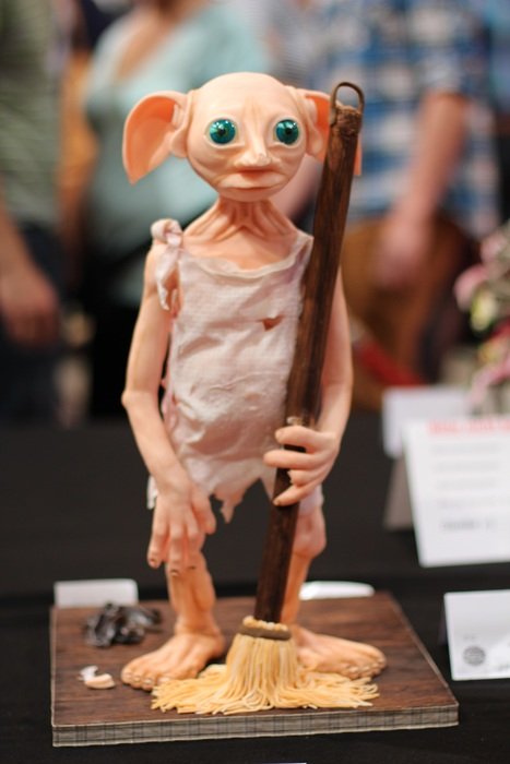 marzipan figure of a house elf Dobby
