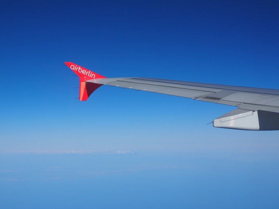 aircraft wing of air Berlin