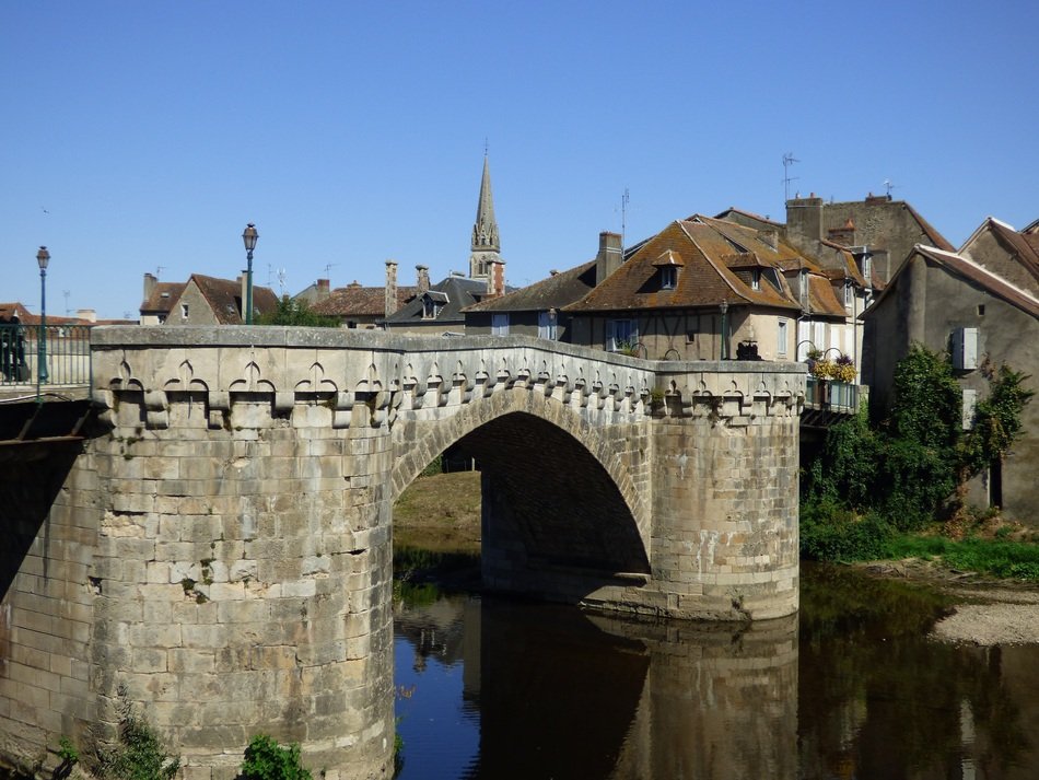 Bridge over the water in France