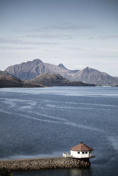 Fjordcamp with the beautiful mountains in Norway