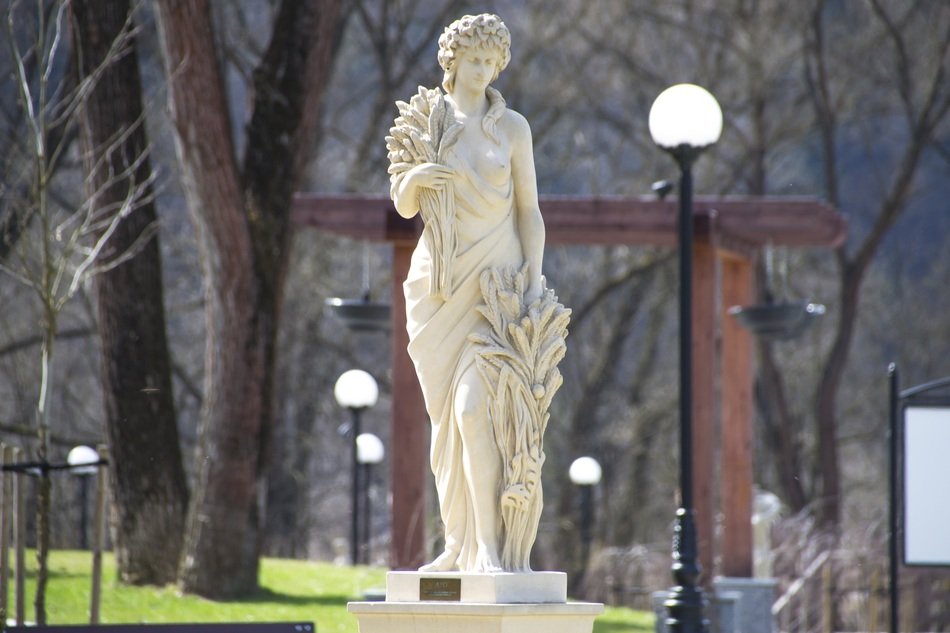 Greek Statue in Park