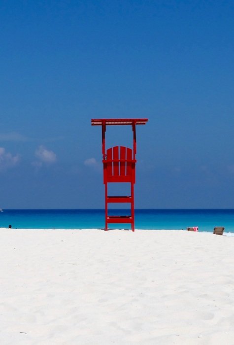 white sand on the beach in cancun