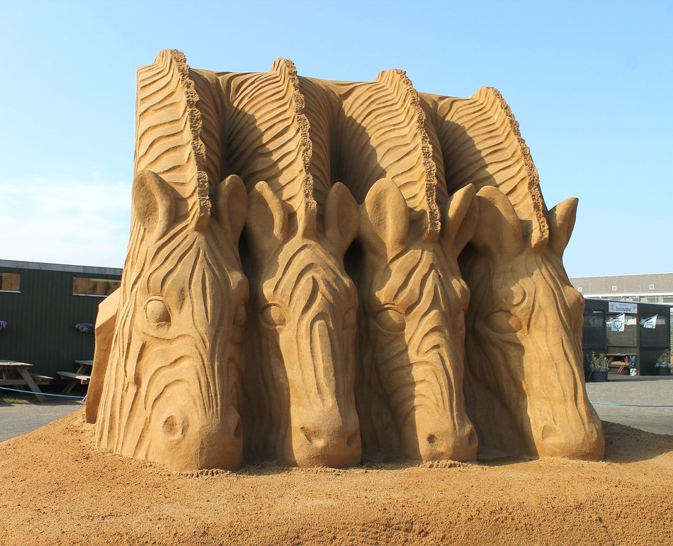 strikingly beautiful Sand Sculpture