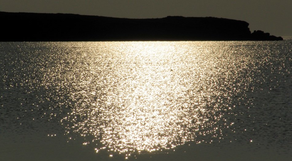 Picture of the sunlight on a sea water