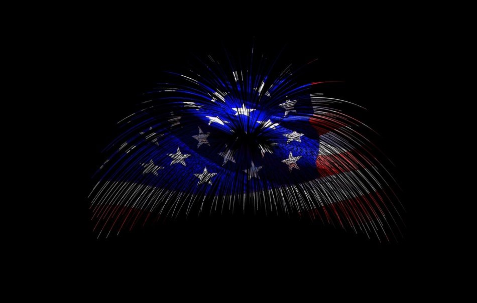 American Flag Fireworks