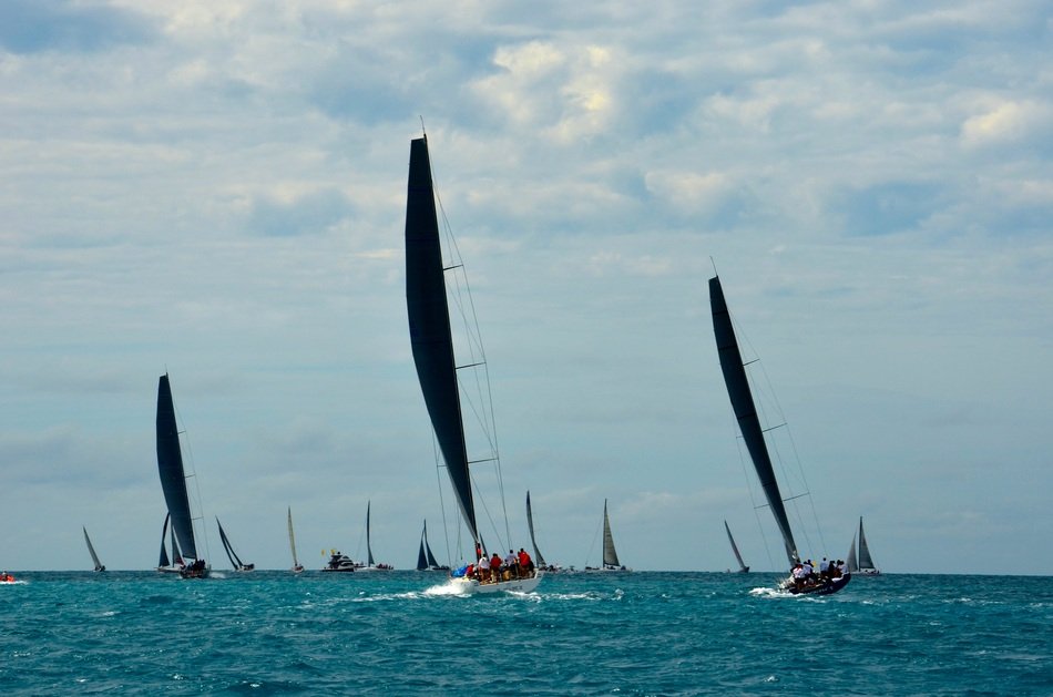 Sailing Race on sea