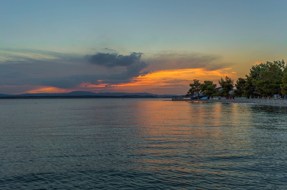 Seascape with Adristic Sea in Croatia