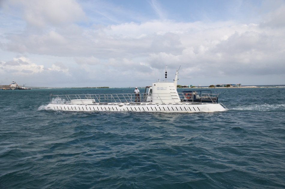 Picture of U Boat in a Sea