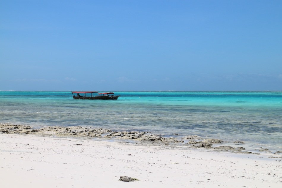 boat off the coast of africa