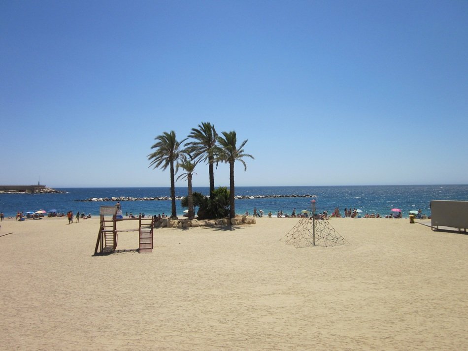 landscape of Garrucha Beach in Almeria