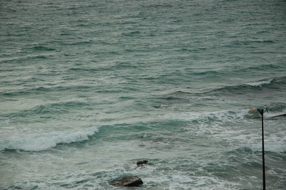 Water on the beach of Hammamet