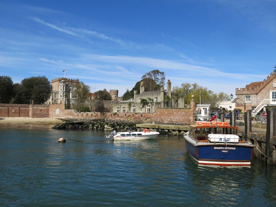 Beautiful landscape of Brownsea Island in England