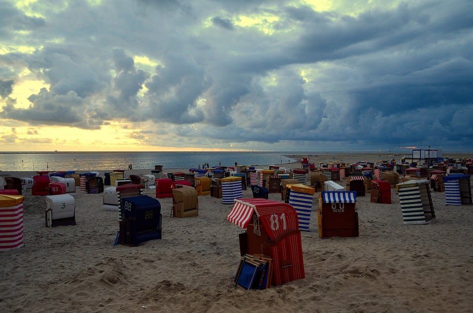 clubs on Beach on Borkum