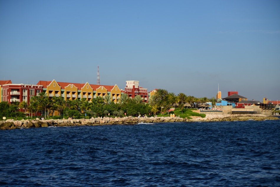 Landscape of luxury hotel on a coastline