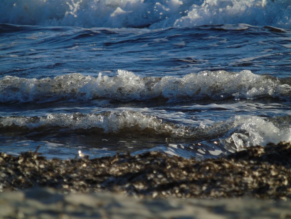 waves on the beach in Mallorca