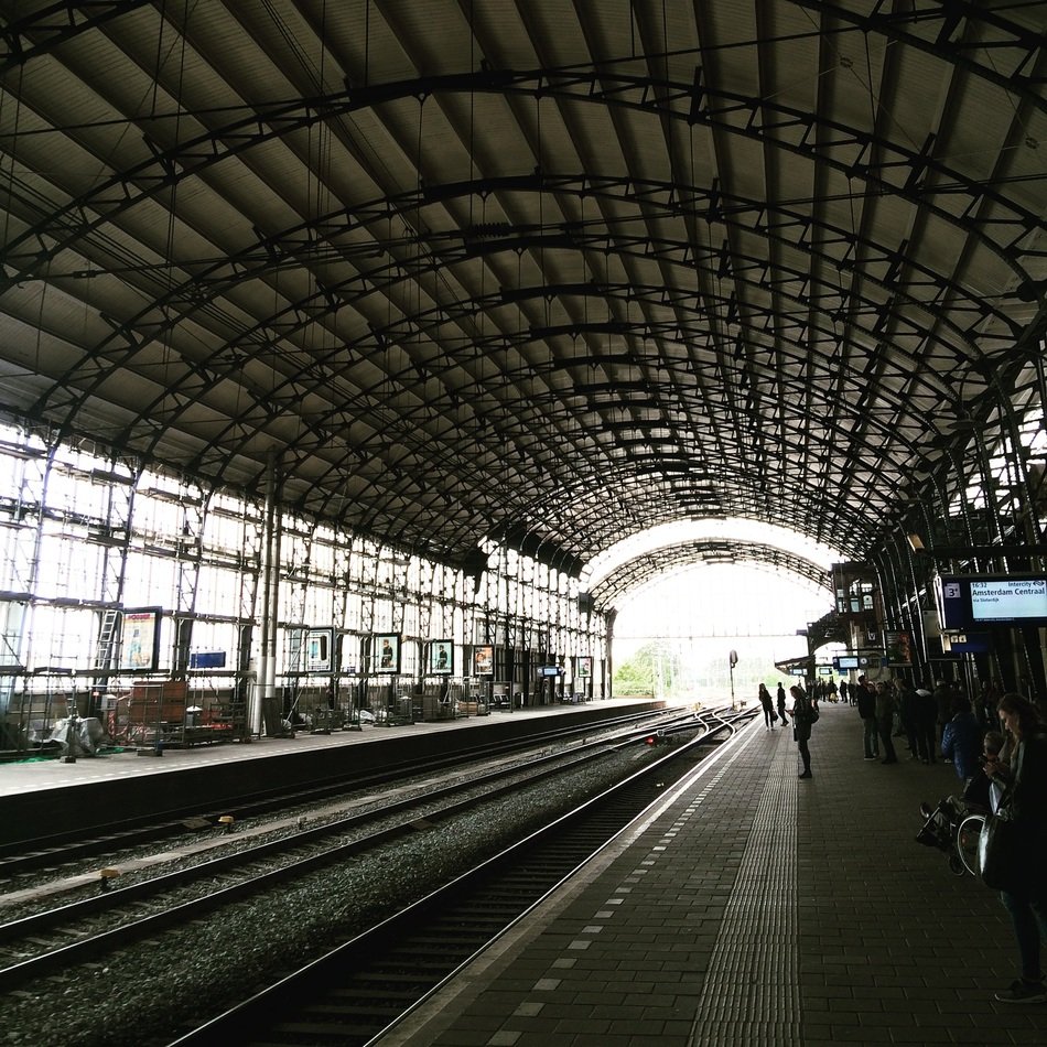 Haarlem train station in the Netherlands