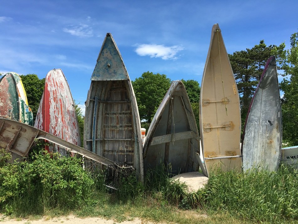 Maine Boats Blue