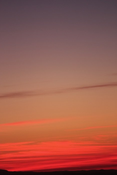 Dawn on the horizon in Cazorla
