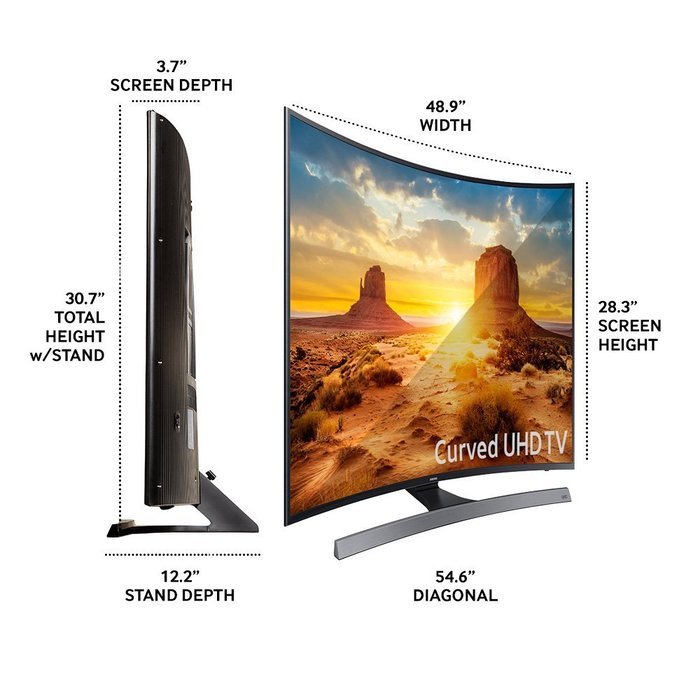 Samsung UN55KU6600 Curved 55-Inch 4K Ultra HD Smart LED TV (2016 Model) N6