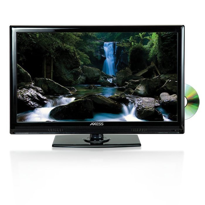 Axess 24-Inch 1080p Digital LED Full HDTV, Includes AC/DC TV, DVD Player, HDMI/SD/USB Inputs, TVD1801-24 N9